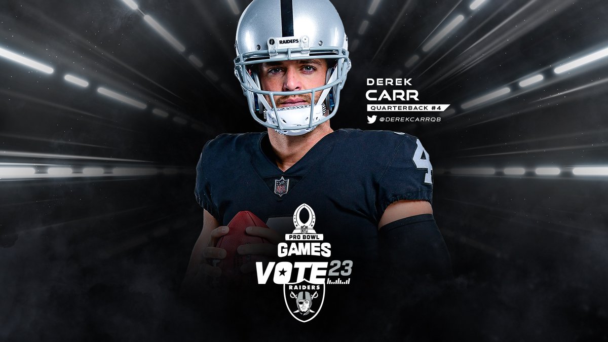 Raiders's tweet photo. #ProBowlVote x @derekcarrqb 
#ProBowlVote x @derekcarrqb 
#ProBowlVote x @derekcarrqb https://t.co/C66pAzTC7Z