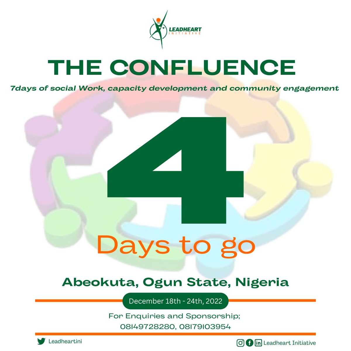 LeadheartIni's tweet photo. The more the day draws closer, the more excited we are.
Our 7days of community engagement is in 4days time.
Save the date and continue to journey with us.
#4daysToGo
#EndOfTheYearProject
#LeadheartInitiative
#SDGsChampion https://t.co/MESMu37YXe