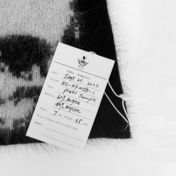 Angora mohair beanie with a jacquard knit horned skull https://t.co/nQBSZrCbJf