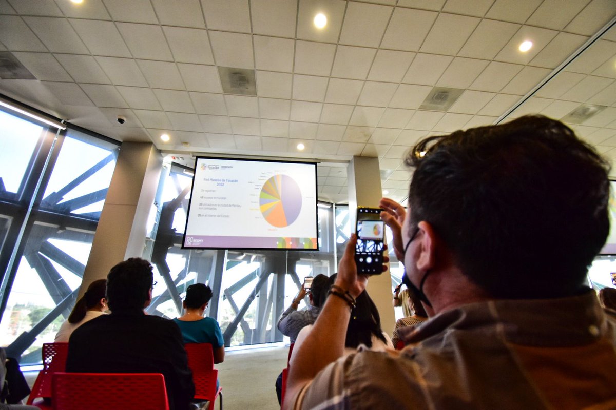 SedecultaYuc's tweet photo. La Red de Museos de Yucatán #Redmy presentó esta mañana un desglose de las actividades y sus resultados que conformaron el plan de trabajo 2022.
De la misma forma hizo un adelanto de su programa 2023, que beneficiará a usuarias y usuarios de los recintos que conforman esta Red. https://t.co/SKt7LvYHei