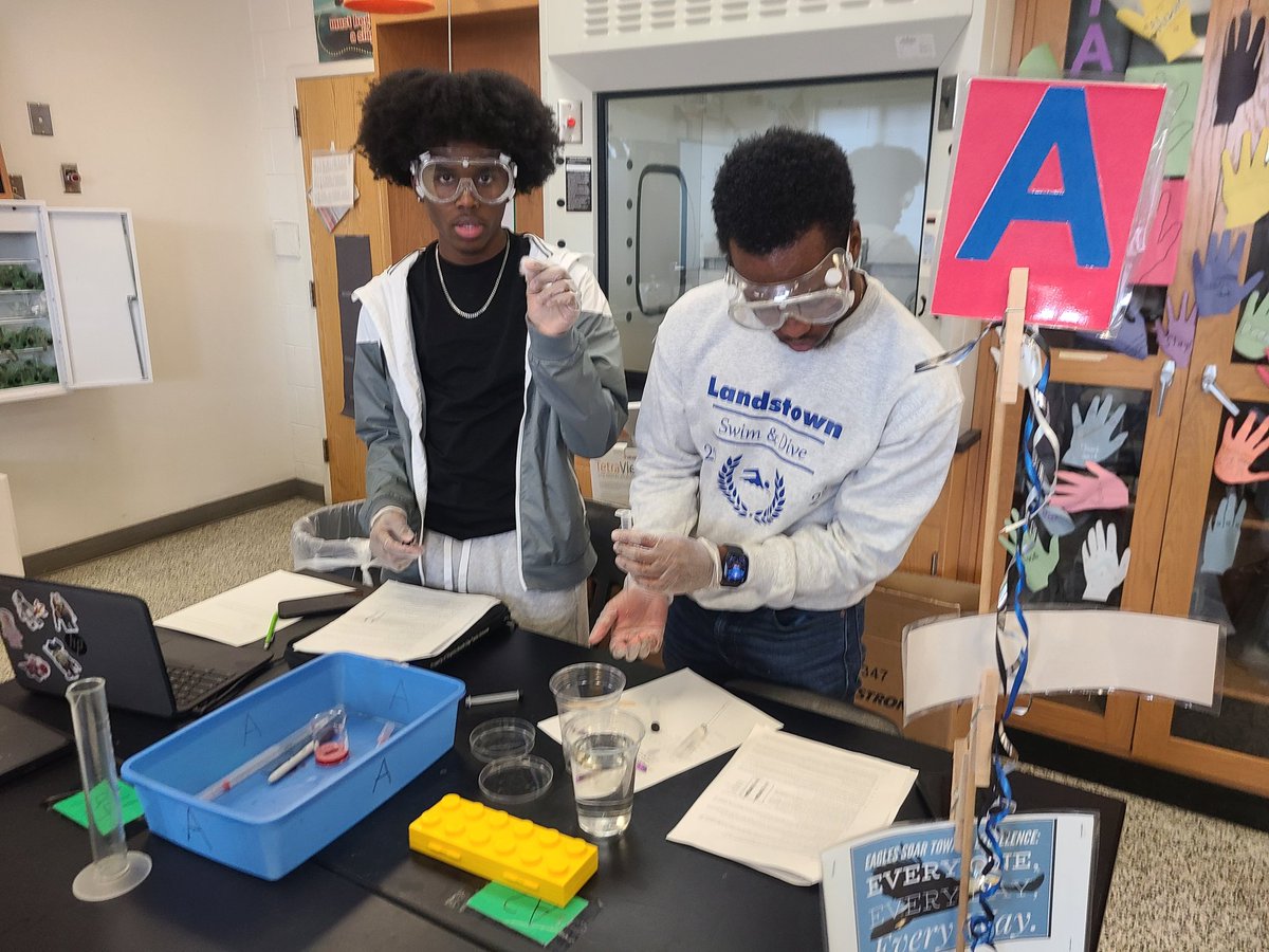 Cellular respiration lab in AP Bio today! Love these kids ❤️!