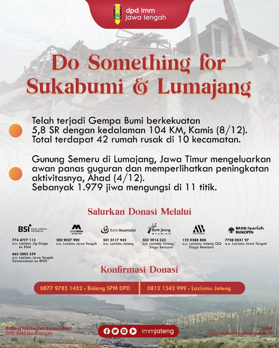 immjateng's tweet photo. Mari bergerak untuk sesama
______________
Twitter - FB - IG - YT : immjateng
Surel : dpdimmjawatengah@gmail.com/immjateng22@gmail.com

©Medkom DPD IMM Jateng™ https://t.co/N8Kakfm6yD
