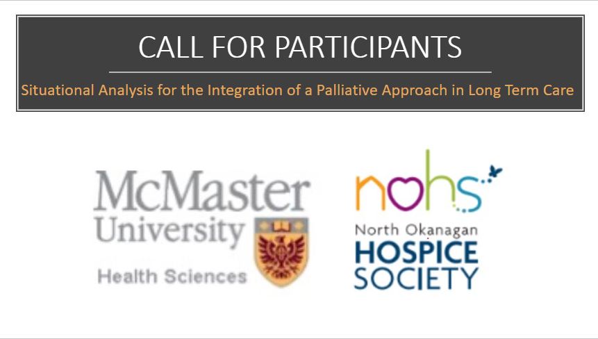 As a collaborating partner <a href="/NohShospice/">NOHShospice</a> is conducting a situational analysis to identify what currently exists + what is needed to implement a #palliative program in #ltc homes in Canada. Calling #carepartners, #ltcworkers, #HCP to complete survey 👇 link

ow.ly/WkZf50M3L8g