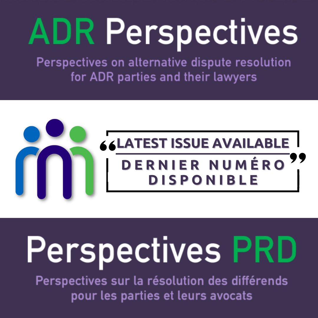 For the latest edition of ADR Perspectives visit:

bit.ly/ADR-PDecember2…

Pour la dernière édition de Perspectives PRD, visitez :