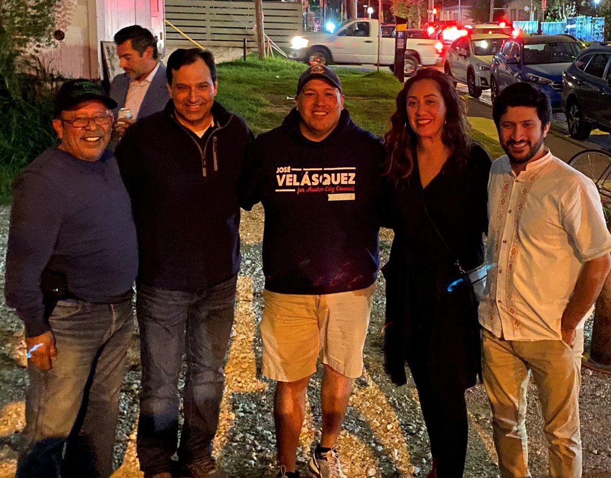 I've known José Velásquez for more than 30 years, & I could not be more proud to have the honor of passing the torch to him alongside former colleagues on council. Felicidades on your victory as Council Member-Elect! We look forward to having you represent D3 w/ @austintexasgov