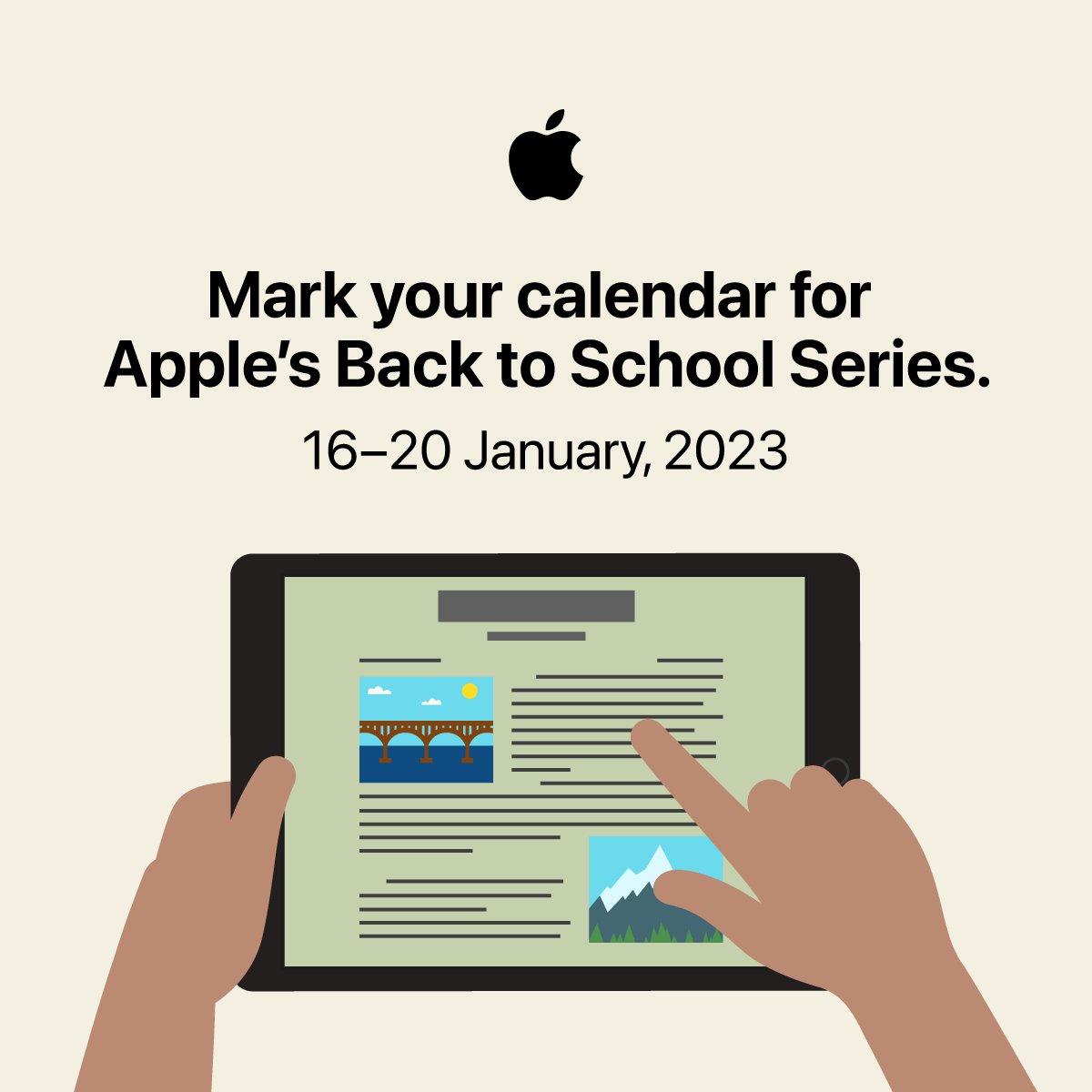 LunaEric1's tweet image. Excited to be part of Apple's Back to School Learning Series to kick off the new year. From 16–20 January, join hands-on learning sessions and discover fun ways to engage students, ignite creativity and level-up your lessons. Register now! apple.co/back2school2023