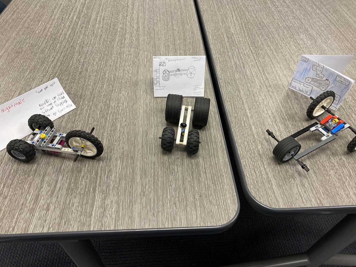 Miller_Tech_Ed's tweet image. #cmswicorwars Gallery Walk for Gravity Racers: Land Vehicles