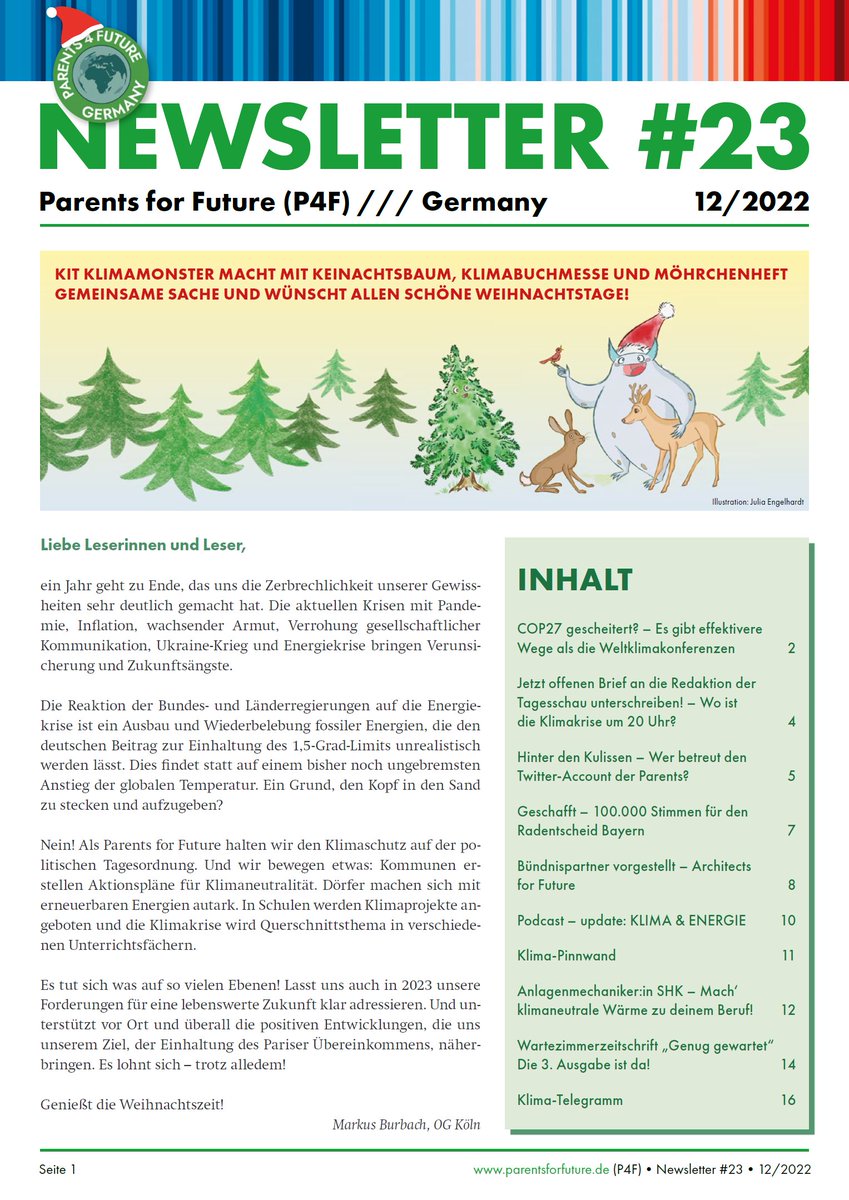 Parents for Future Newsletter #23 – Dezember 2022

▶️ parentsforfuture.de/de/newsletter
📄 parentsforfuture.de/system/files/2…

#moa 1/ 🧵