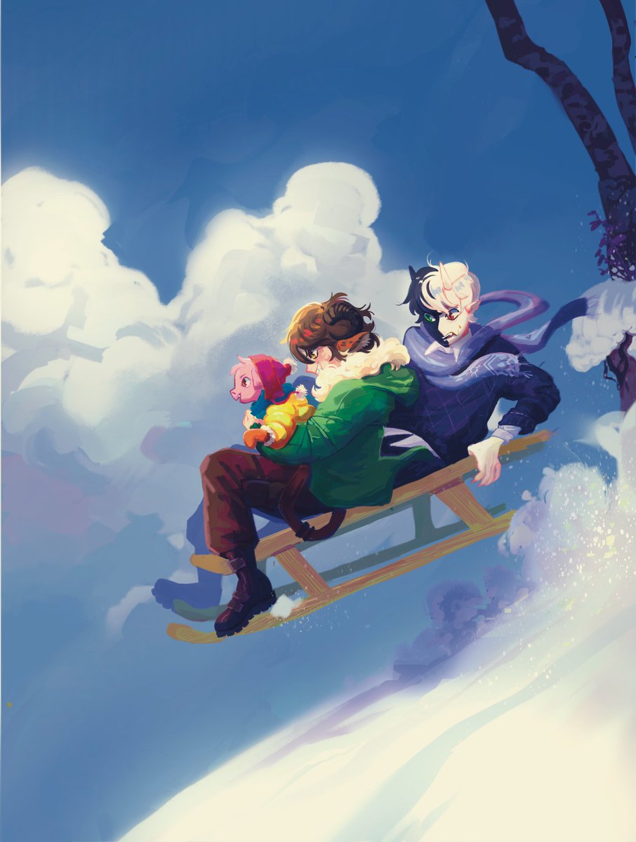 My piece for the <a href="/snowedinzine/">Greetings from Snowchester: A Beeduo Fanzine</a> !! Go support everyone else who worked on this! 

#tubbofanart #ranboofanart #dsmpfanart