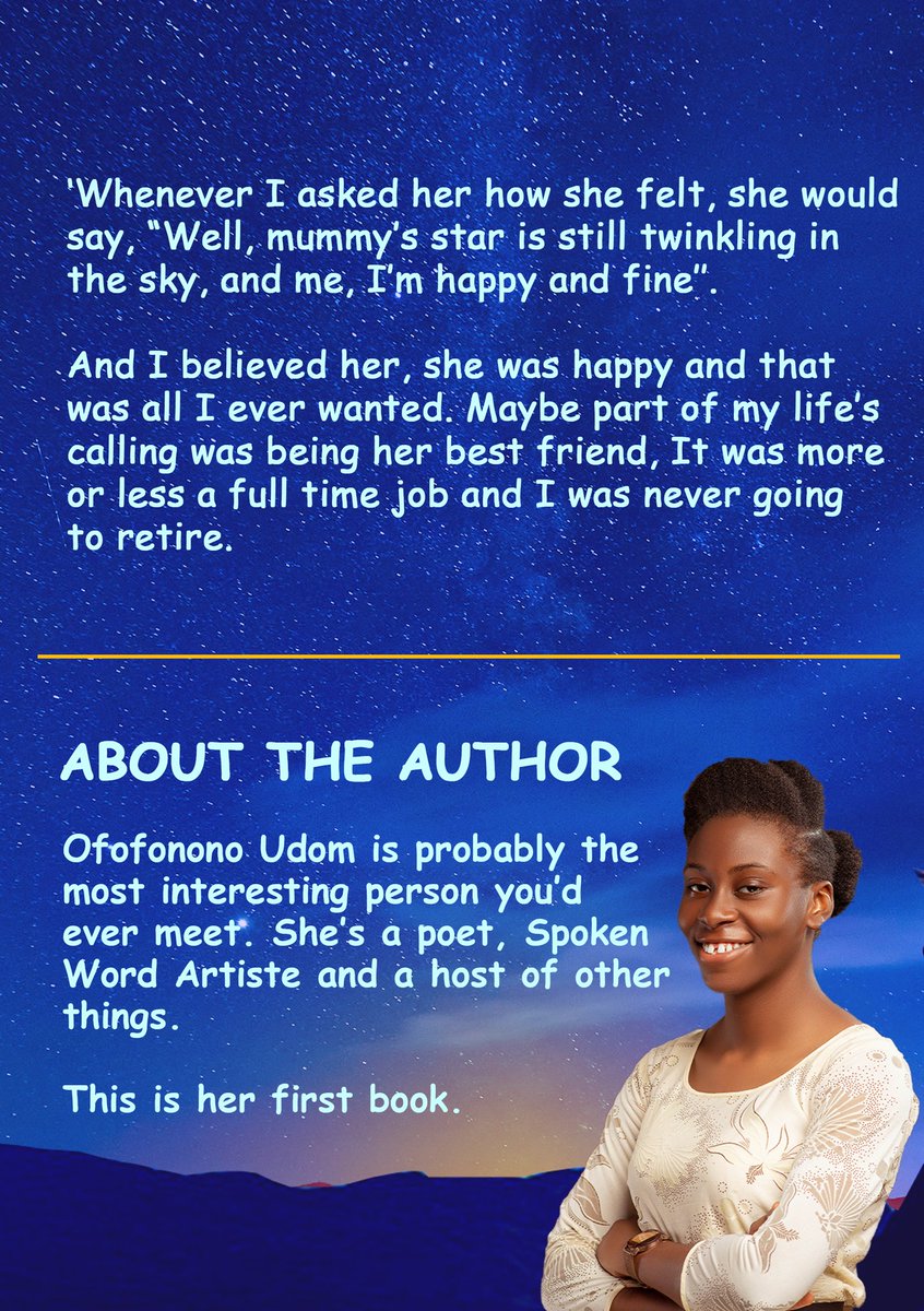 Ofofonono_Udom's tweet image. To you, who's lost a loved one, and grieved hard… 

You’re strong.
Sending ♥️.
LSITS is live on selar.

Quite affordable.
Make me happy and get a copy. 🤗
It goes for just #500.
#LSITS 🌌