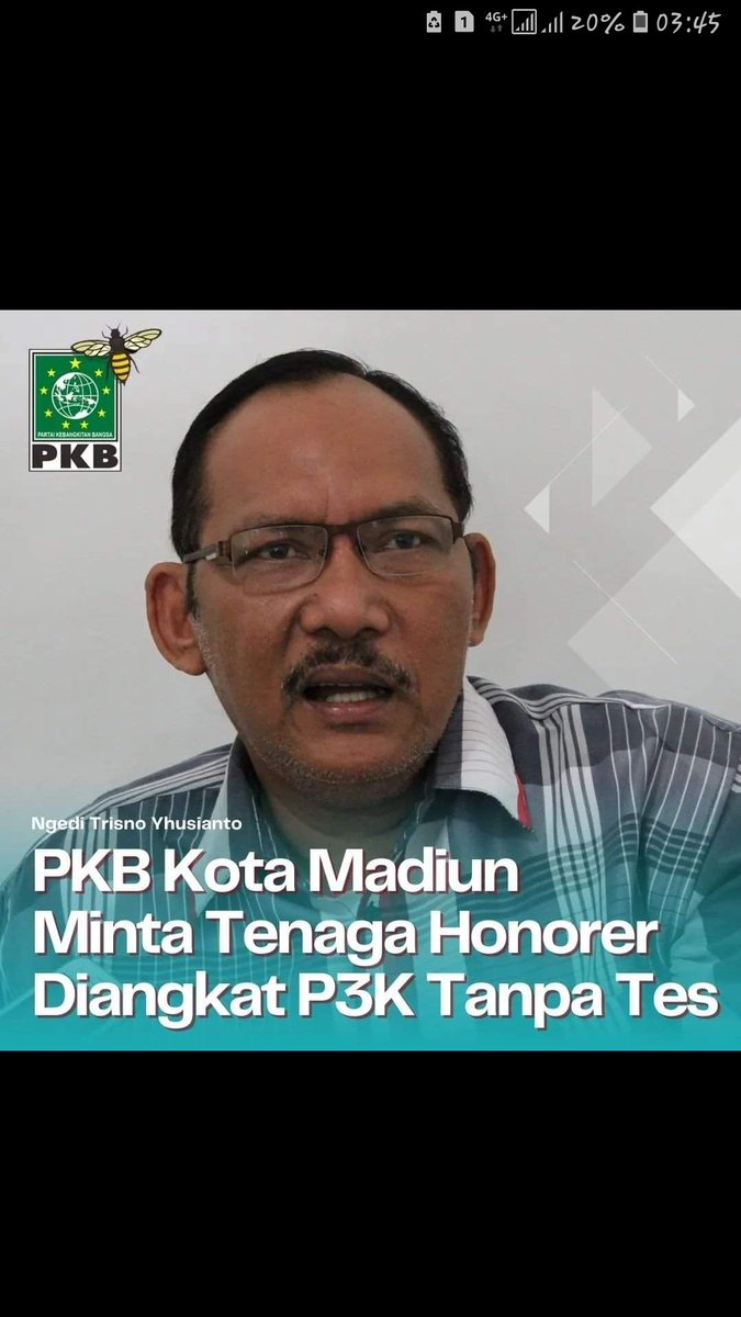 PKB Kota Madiun Minta Tenaga Honorer Diangkat PPPK tanpa Tes realita.co/baca-14674-pkb…