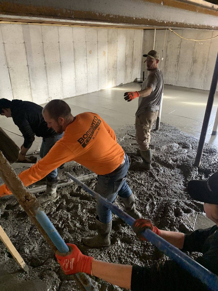 MrMeyersTBHS's tweet image. Students and teachers working hard to pour the basement floor of the @TbhsTech House today. Mr. Pietzman finishing the concrete after hours. 
The Industrial Tech. Department has provided some fantastic real-world experiences for our students this semester.