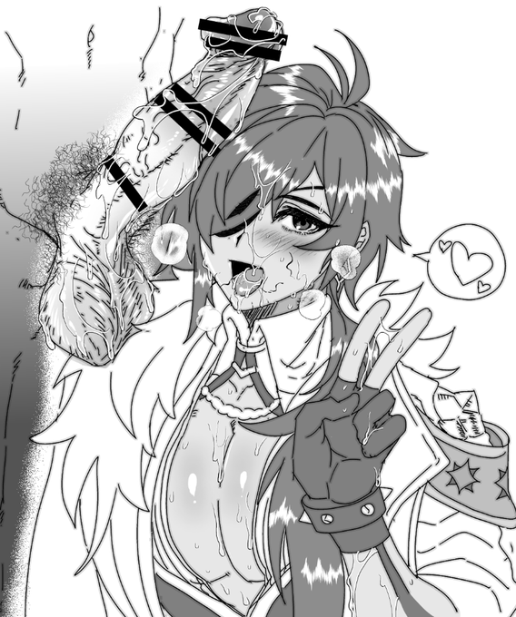 別アカウントで描いていたげんかみの絵です※カントボーイ化があります 