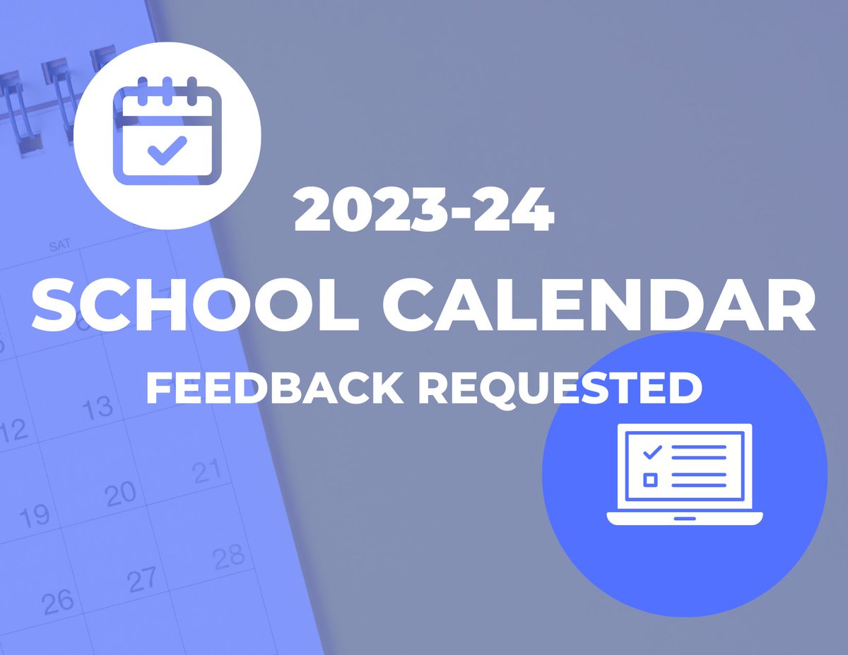 📌Pitt County Schools seeks and welcomes feedback from all stakeholders - parents, students, teachers, staff members and community partners - regarding its proposed 🗓 2023-24 calendar.
Click for more details ➡️ bit.ly/3OYrzaU