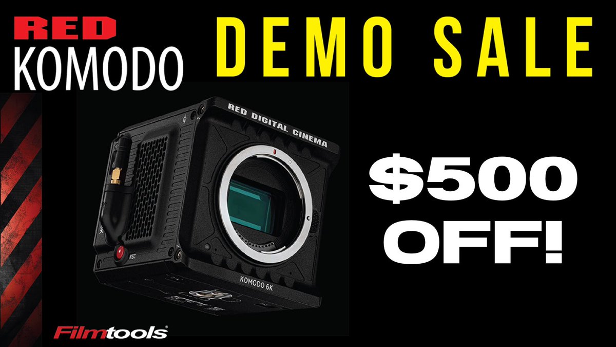 Demo #REDKomodo sale! Our in store demo unit (only turned on, never used) is for sale. $500 off, only one unit available. Let us know if you want it💪