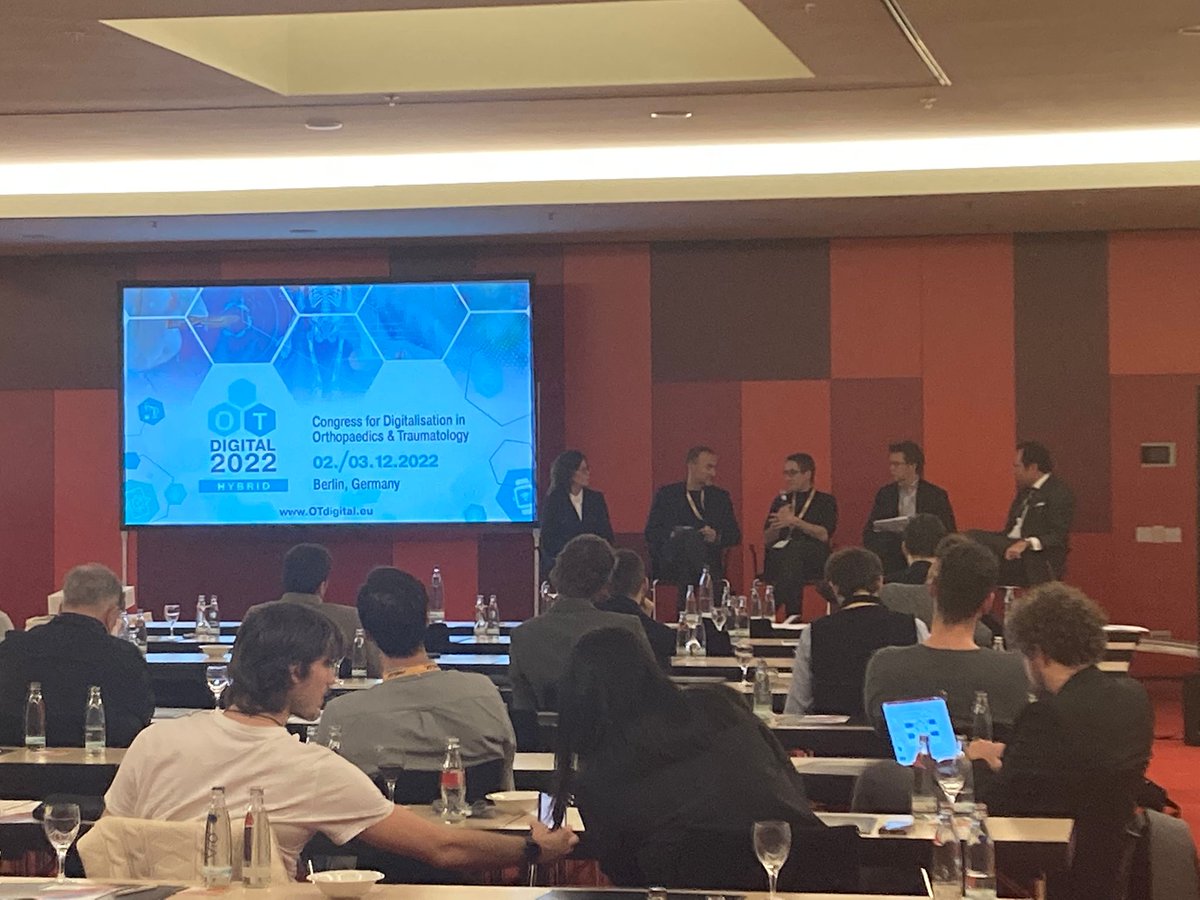 DocPfoe's tweet photo. Our first day of the OTDigital2022 is done and we had a blast! Great minds having great discussions about Digitalisation in Orthopaedics and Traumatology. Here are some impressions from today. Tomorrow we will keep going!
#OTDigital #orthopaedics #traumatology #digitalisation https://t.co/3MmJC7SuPV