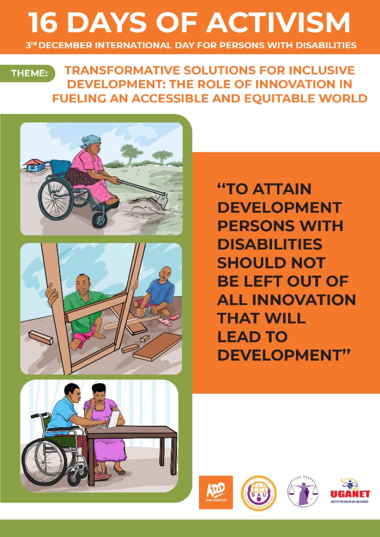 Tommorow is #IDPD2022!!
"To attain development, persons with disabilities should not be left out of all innovation that will lead to development"
#LeaveNoOneBehind 
#DisabilityInclusion 
#16DaysofActivism2022
