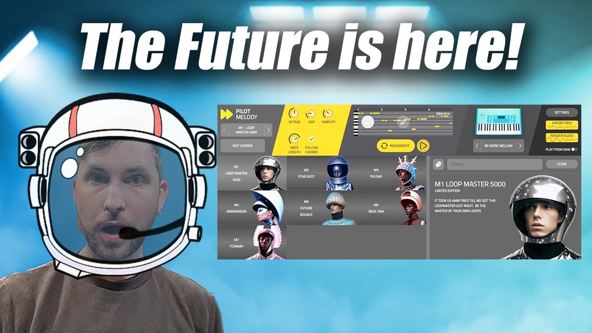 official_emlyn's tweet image. New Podcast/Vodcast is up!! 
👩🏾‍🚀 What are these Pilot Plugins??? By @mixedinkey 

WATCH: youtu.be/pc3kxhsS6_g via @YouTube 

#pilotplugins #mixedinkey #AI #synth #Melody