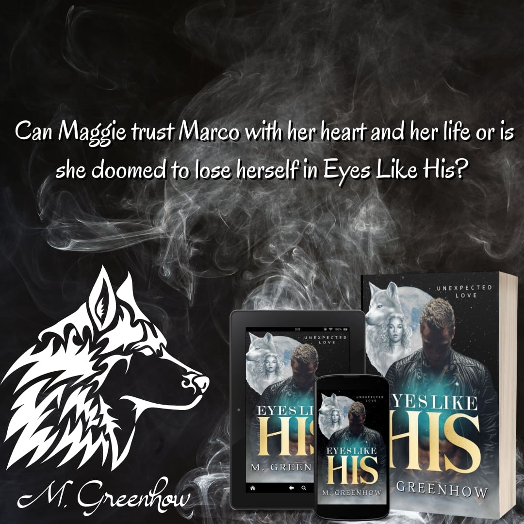 ╔══════ ೋღ📓📖ღೋ ══════╗

                        NOW AVAILABLE 
╚══════ ೋღ 💛📖ღೋ ══════╝
By: M. Greenhow 
Title: Eyes Like His 
Genre: Paranormal Romance
Link: amazon.com/dp/B0BB39VGBX

#paranormalromance #bookstagram #paranormal #romance #booklover