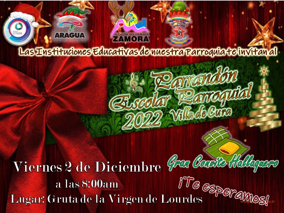 pen_aristides's tweet photo. Hoy #02deDic nuestros niños y niñas del @pen_aristides dijeron presente en el Parrandón Escolar Parroquial 2022 Villa de Cura, acompañados por la Comisión de Cultura y el personal de la institución.
#AraguaEsEducación
#ZamoraEsZamora
@leoalvacabrera
@cheanahis
@joanca30 https://t.co/pUTJcwV5gM