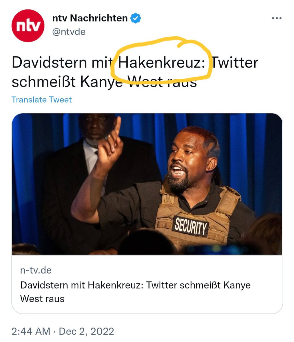 CoHNAOfficial's tweet photo. German media uses the correct word (#Hakenkreuz) to refer to Hitler’s emblem of hate - NOT #Swastika. Hakenkreuz in English = “hooked cross,” not “Swastika” (Sanskrit word which means well-being and good luck). Let’s call Hitler’s symbol what it is. Credit: @CanHindusurvive. https://t.co/swC6wfDocV