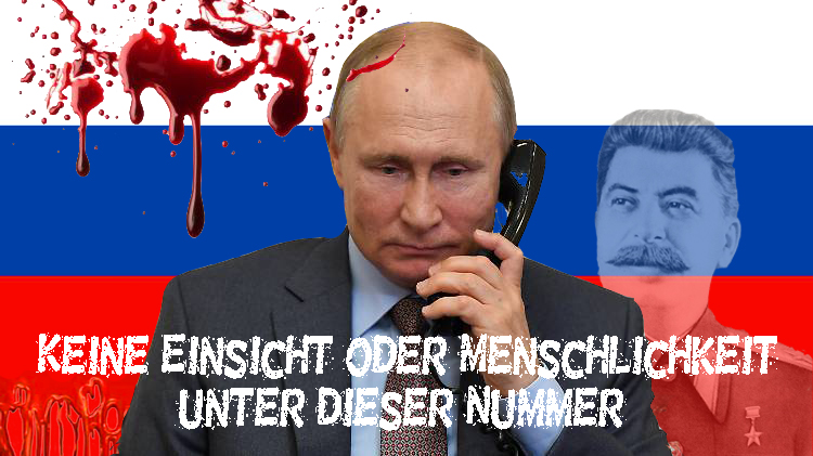 AMazzeppa's tweet photo. @ZDFheute Единственная достоверная вещь, исходящая из уст Путина, это ложь!
Das einzig Zuverlässige aus Putins Mund ist die Lüge!
#callingPutin #PutinWarCriminal https://t.co/9il1he7yod