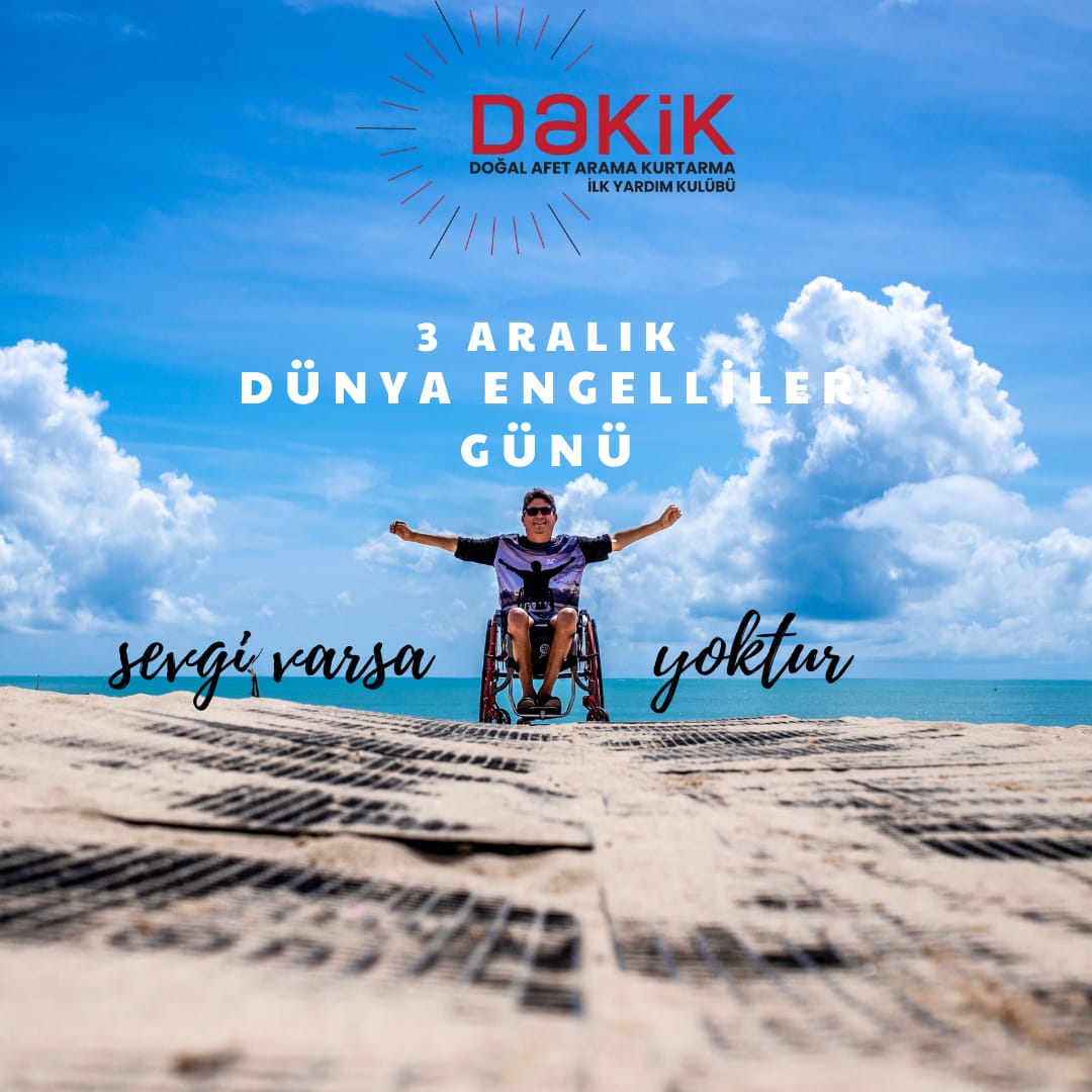Yalnızca bugün değil, her gün hatırlamak gerek!
Sevgi varsa engel yoktur.
#3AralikDunyaEngellilerGunu 
#sevgivarsaengelyoktur
#DAKİK #3aralık