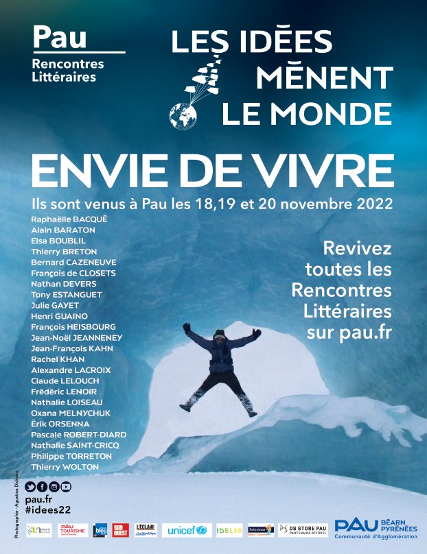 m_burgard's tweet photo. Il fait froid ce weekend ? Oubliez @NetflixFR et @AmazonPrime_RP un temps pour #bingewatcher et revoir #lesidéesmènentlemonde @Ville_Pau ! 🎦 https://t.co/3g6e8uW9hN https://t.co/qiX4Tcugcz