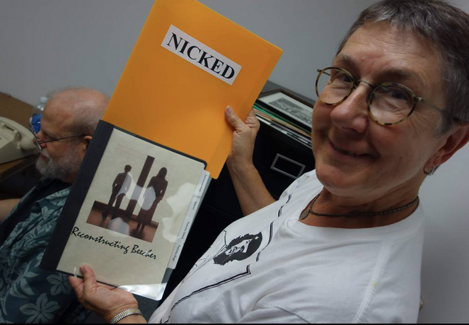 MediaEquity's tweet photo. #Feminist #filmmaker Julia Reichert has died. Pictured below in 2014 she assists Jim Klein clear out his office at Wright State U. She w/ Klein, Liane Brandon & Amalie Rothschild formed @newdayfilms at the same time as Sheila Paige and I incubated @WomenMakeMovies #RIPJulia https://t.co/Ej1YWHyroE