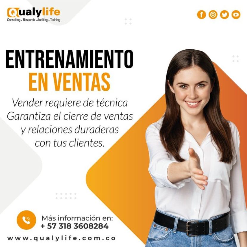 QualylifeCol's tweet photo. Vender requiere de técnica, entrenamos a tu equipo para garantizar el cierre de ventas y relaciones más solidas con tus clientes ¡contáctanos ahora!🥇🧐
🌐 https://t.co/Ck2LhobBSV
📲 +57 318 360 8284 https://t.co/M7jY4ZVRcb