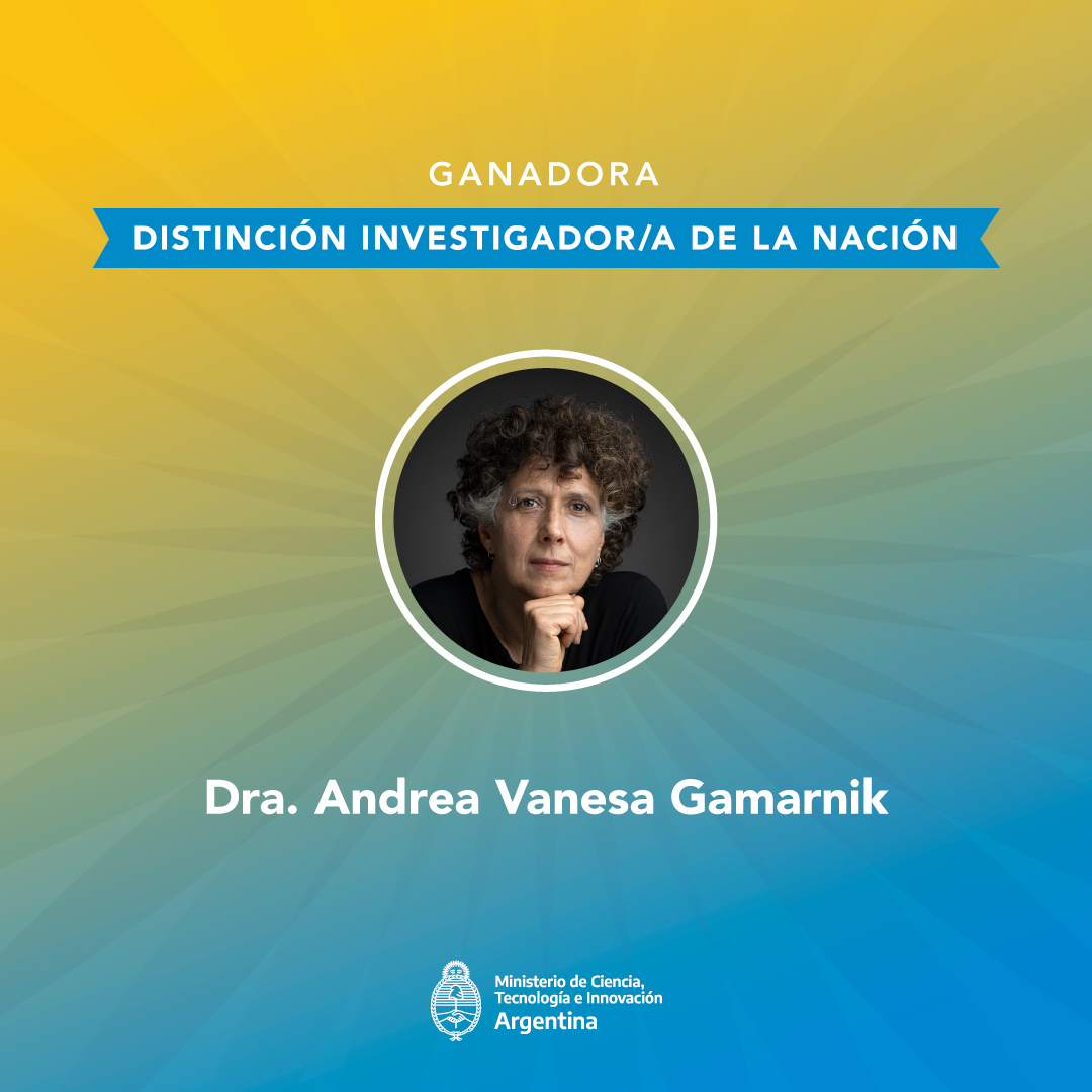 🇦🇷 La ceremonia de entrega llegó a su fin y la edición 2022 de la Distinción investigador/a de la Nación Argentina es para la Dra. Andrea Vanesa Gamarnik.

🏅 Conocé su trabajo y el de las/os demás galardonadas/os en este hilo.