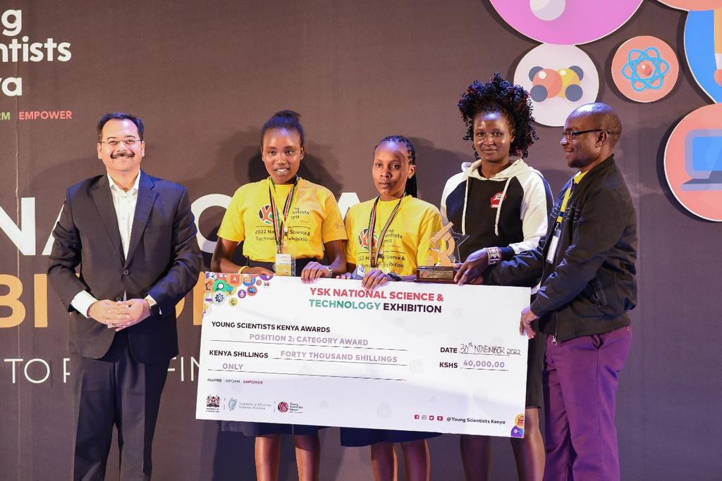 Young Scientists Kenya🇰🇪 (@ystkenya) on Twitter photo The 2nd Prize Award under the <a href="/YSTKenya/">Young Scientists Kenya🇰🇪</a> Biological and Ecological Category went to Ann-clare Muteitsi and Leah Nasieku from <a href="/KakenyasDream/">Kakenya's Dream</a> in @NarokCountyGov1 The 2nd Prize Award under the <a href="/YSTKenya/">Young Scientists Kenya🇰🇪</a> Biological and Ecological Category went to Ann-clare Muteitsi and Leah Nasieku from <a href="/KakenyasDream/">Kakenya's Dream</a> in @NarokCountyGov1