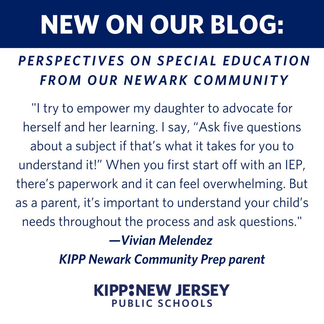 Today is #NationalSpecialEducation Day, which recognizes changes in legislation that led to the nation's first federal special education law. Head to our blog for advice & reflections on supporting students with an IEP from our Newark community members. bit.ly/NwkSpecEducati…