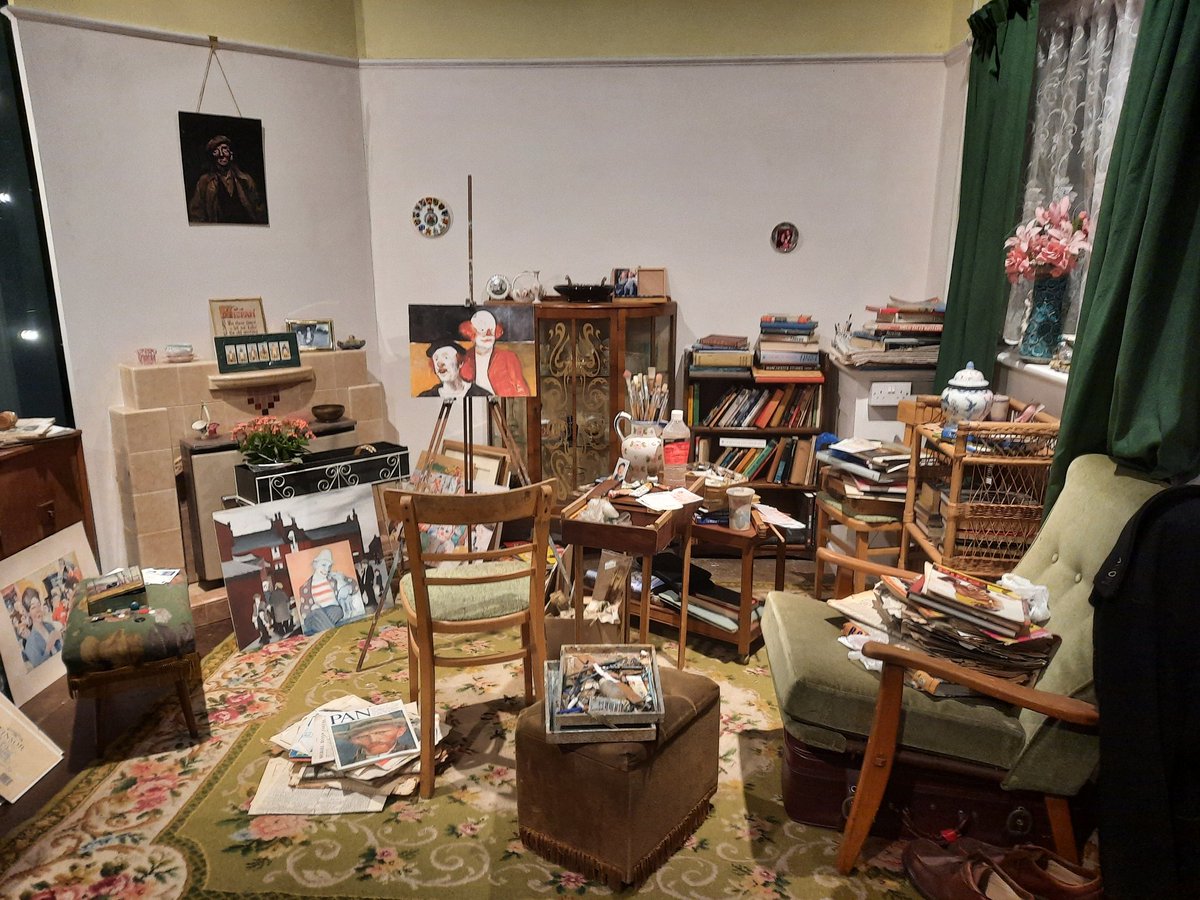 ruth_millington's tweet photo. Cheers! Eric Tucker's local pub and front room-studio have been recreated in 2 Mayfair galleries @connaughtbrown + AZFA. Love this celebration of the outsider artist who painted what he knew, without pretence https://t.co/78WPiP4JNN