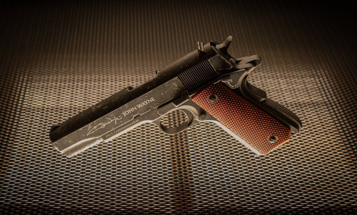 AirVenturi's tweet photo. John Wayne on a 1911... can't beat two classics in one package!
.
https://t.co/tvZERLAsYP
.
#AirVenturi #PowerofAir #airguns #pelletgun #airrifles #shooting #shootingrange #pewpewlife #plinking #scope #targetpractice #gunfanatic #sickgunsallday #gunsofinstagram #hunting #guns https://t.co/loM7UZkGr8