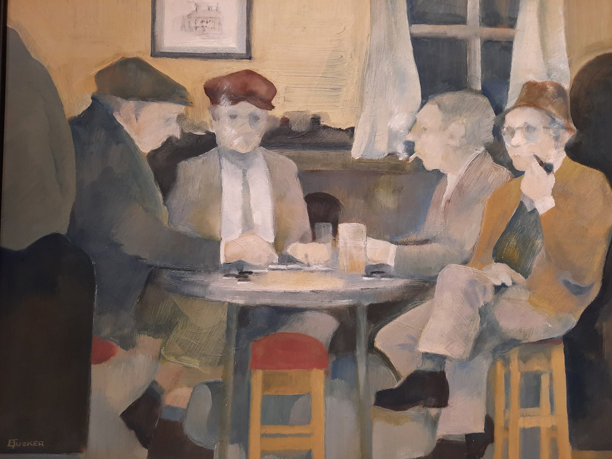 ruth_millington's tweet photo. Cheers! Eric Tucker's local pub and front room-studio have been recreated in 2 Mayfair galleries @connaughtbrown + AZFA. Love this celebration of the outsider artist who painted what he knew, without pretence https://t.co/78WPiP4JNN