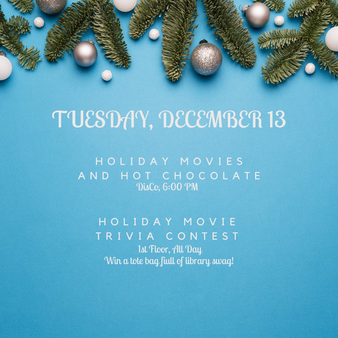 macphaidin_lib's tweet image. The 5 Days of Finals are almost here!  Check out our schedule and be sure to participate in some (or all!) of our fun, de-stress events.

#MacPhaidinLibrary #StonehillLibrary #5DaysOfFinals #DeStress #HolidayFun #FreeFun