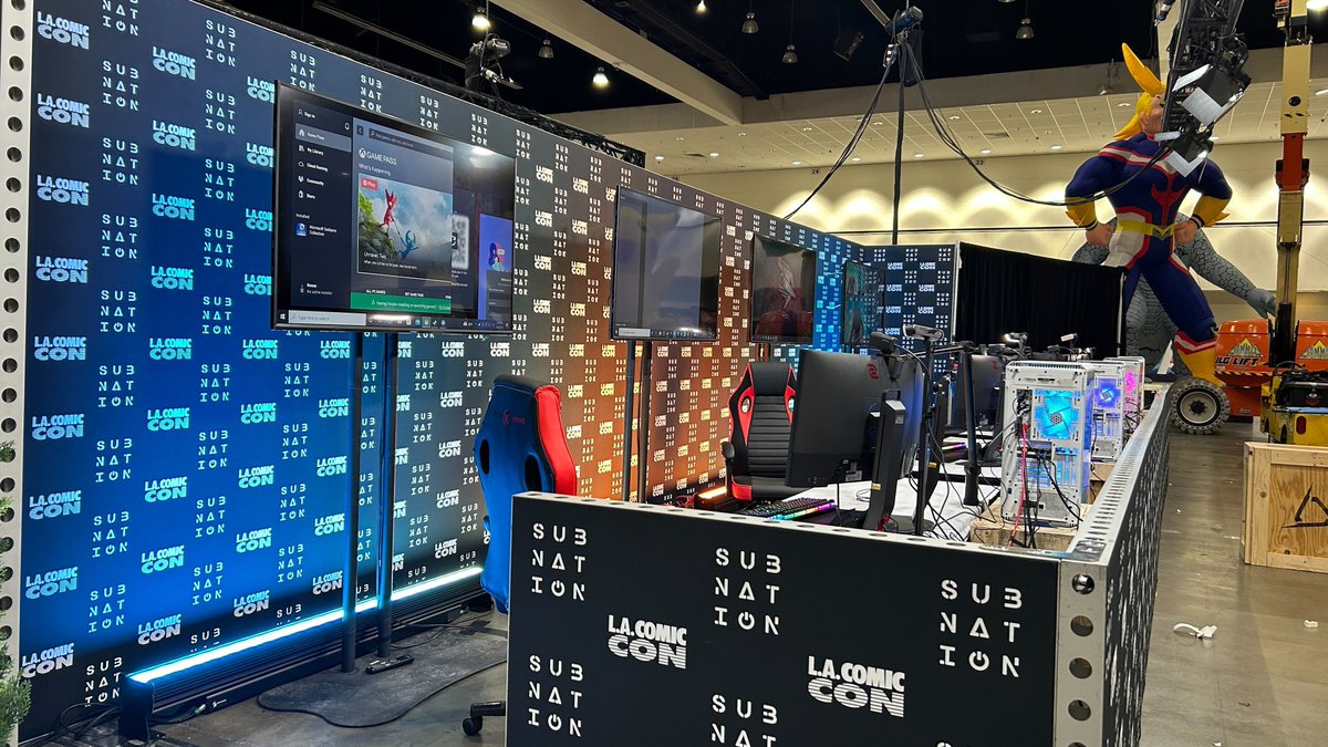 All systems are a go! Head over to the Subnation Booth to get your fix on all your gaming pleasures with our FREE-TO-PLAY stations ALL. DAY. LONG. #LACC #SNxLACC