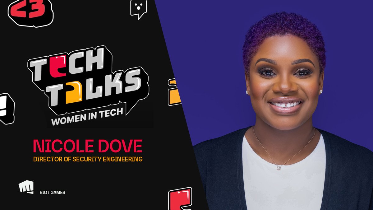 LifeAtRiot's tweet photo. It's possible to land a job in tech—regardless of what experience you're bringing to the table! 

Director of Security Engineering Nicole Dove (@IssaUrbanGirl) discussed four universal strategies that helped her break into the industry. 👏

Watch: https://t.co/nlZVe28pHw https://t.co/DvBdqXRnVz