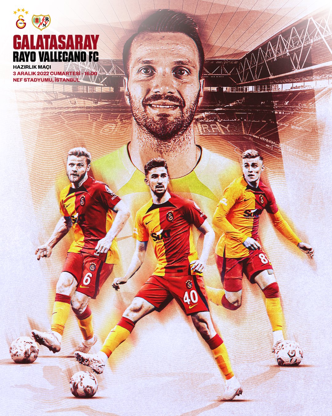 Galatasaray Rayo Vallecano Maç Görseli
