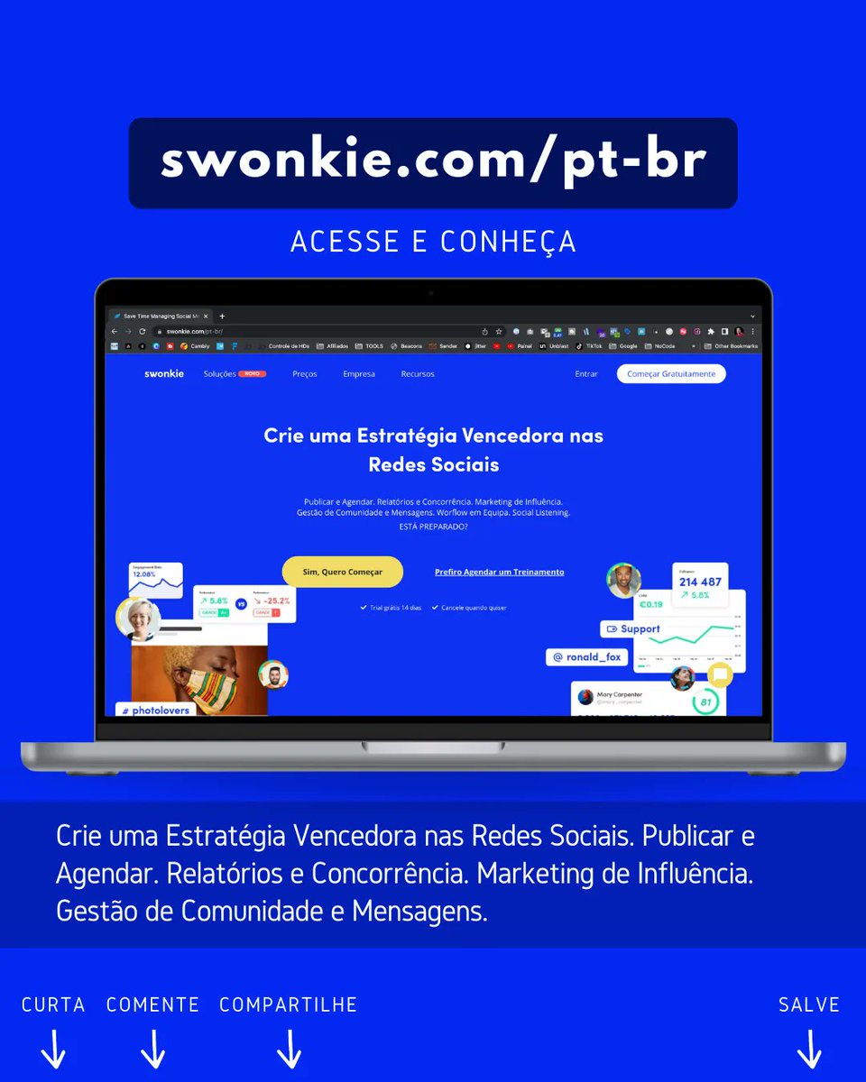 VlogTech4's tweet image. Crie uma Estratégia Vencedora nas Redes Sociais. Publicar e Agendar. Relatórios e Concorrência. Marketing de Influência. Gestão de Comunidade e Mensagens.

Acesse e conheça  🧑🏼‍💻
buff.ly/2u5wwKp 

#vlogtech #dicasdigitais #ferramentasdigitais #digitalmarketing