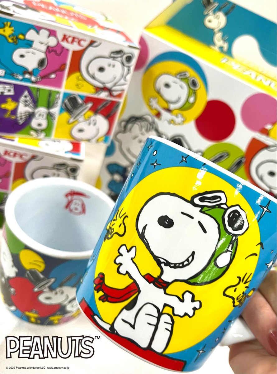KFCオリジナルデザイン／ 【#スヌーピー マグつきメニュー】店頭販売中