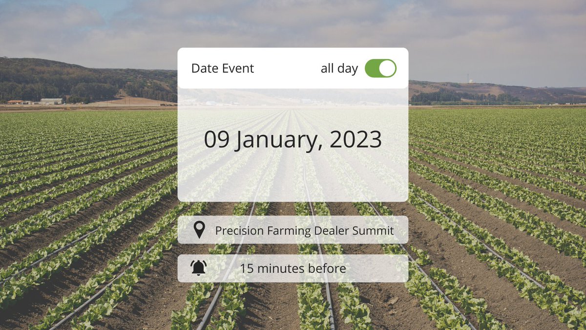 Be sure to mark your calendars for January 9th and come see us at the Precision Farming Dealer Summit! Hint: It will definitely be worth it 😉 🎉

Save your seat here: hubs.li/Q01s1Kq40