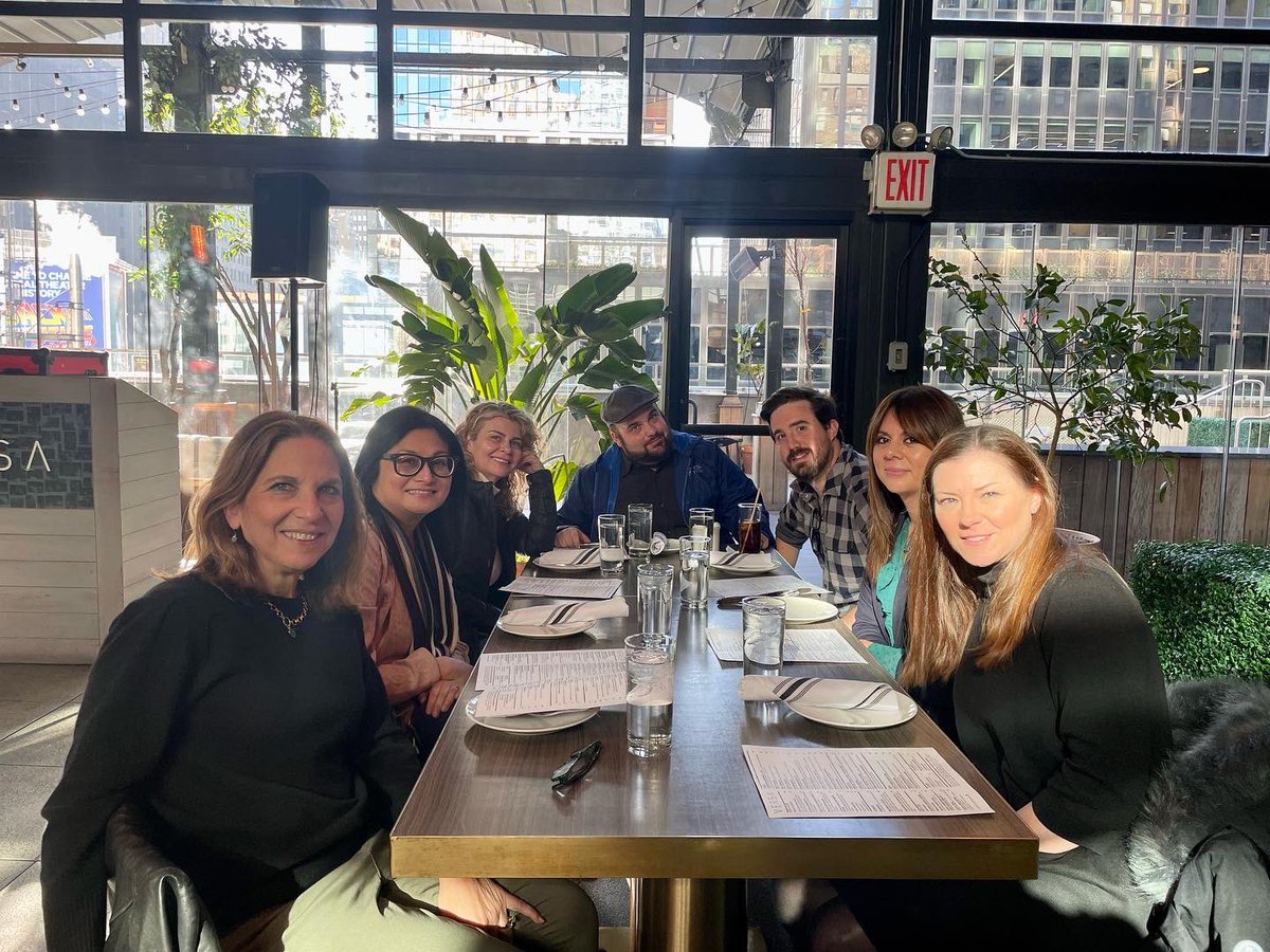 RaganComms's tweet photo. Lunch with a view today 🏙 Our NY-area Raganites got together today for some great food and conversation. Wishing everyone a happy Friday and weekend 🎉 #teamlunch #NYC #lunchwithaview @dianeschwartz @joffaloff @MaryBuhay https://t.co/pRfU95n85n