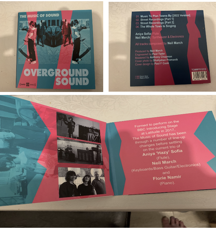 TrustTheDocUK's tweet photo. So grateful to Brian & the amazing @DimpleDiscs for this amazing gatefold CD of our #OvergroundSoundEP by my trio #TheMusicOfSound with @HazySofia. @FlorieNamir will be on next 1. https://t.co/211w4v59MM + see us live @VanishingPntUK #AMPStudios 5th Jan. https://t.co/km44RXvzs4 https://t.co/t93AxfCqYx