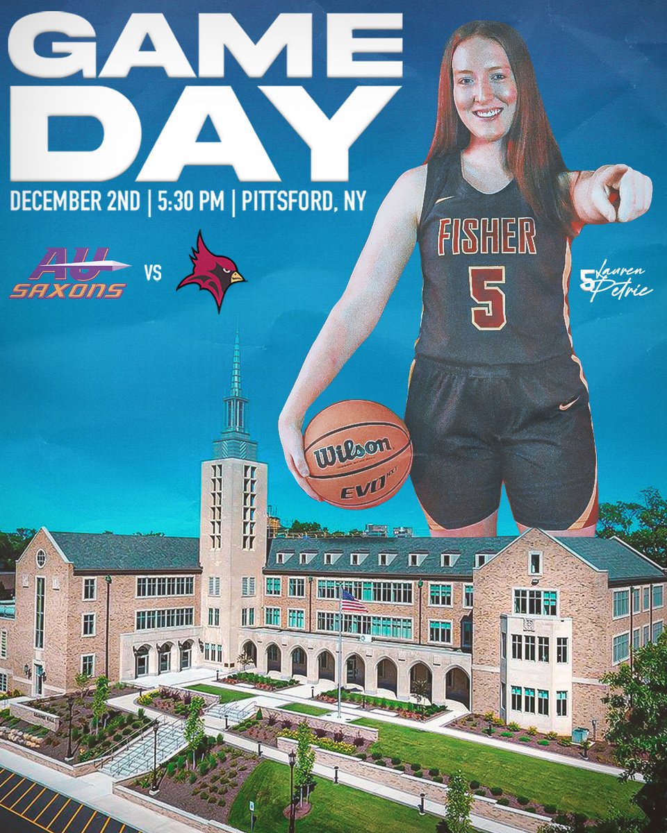 It's #GameDay for <a href="/SJFWBB/">SJF Women’s Basketball</a> ! They begin Empire 8 play with a matchup against Alfred University! 

🆚 Saxons
⏰ 5:30 pm
📍  Pittsford, NY
📺bit.ly/3i3WjuS
📊bit.ly/3V1xYof

#gofishe