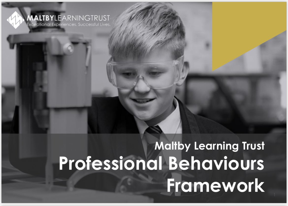 ticktock80's tweet image. Lovely to receive this today from @MaltbyLearning Chair of Board. #ImprovingNotProving #ProfessionalBehaviours #RigorousLineManagement #Appraisal