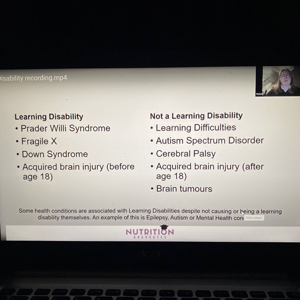annikanutrition's tweet photo. Learning Disabilities and Nutrition Education- great webinar by @hfield_louise 
•Learning difficulties such as dyslexia are not classified as a disability
•GP registers within the NHS code dyslexia/ dyspraxia as a disability when it is not https://t.co/qqkE8lCiq7