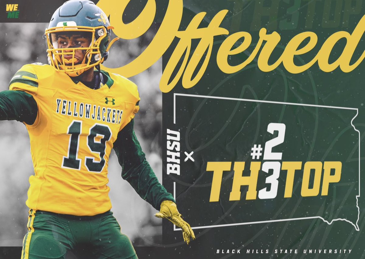 JaidenCarroll5's tweet photo. #AGTG Beyond Blessed and Honored to receive an offer from Black Hills State University! @CoachKelley52 https://t.co/i9qFFddyWY