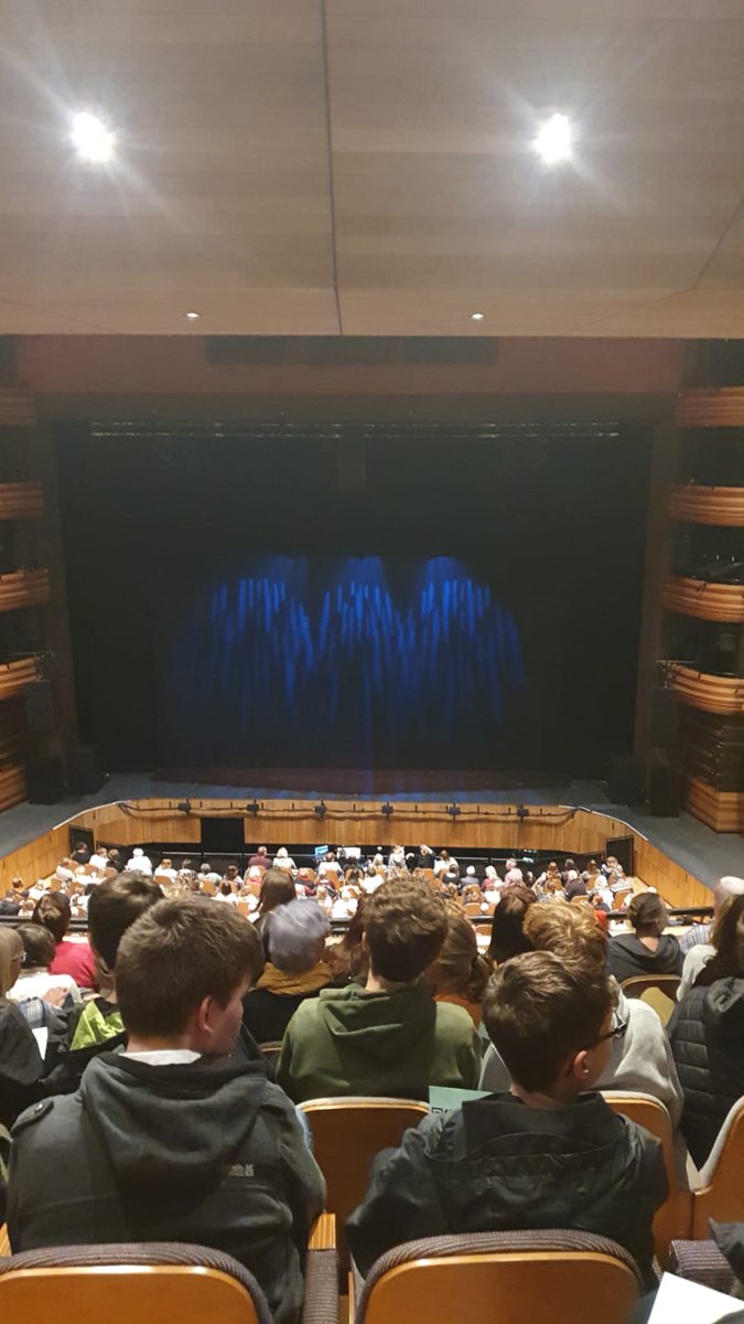 BhbsEnglish's tweet photo. Ardderchog! Taken trips since 2015; this was the warmest yet. Proud of our kids (125) &amp; their ability to appreciate the magic of individual performances &amp; perfection in the musical numbers. @NikiColwell &amp; @jaydworley delivered those emotive numbers &amp; @Joshcapper epitomised Mickey https://t.co/zcDzUFrvsS